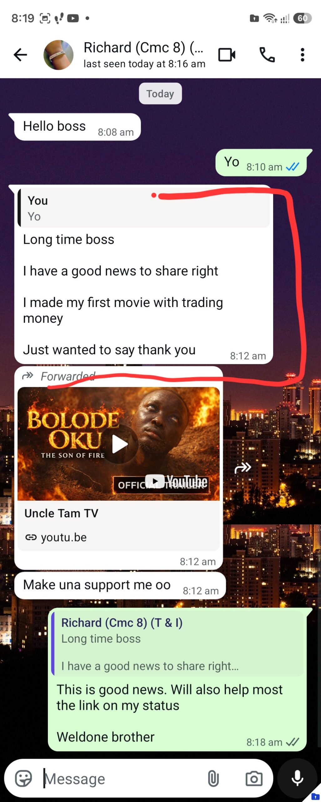 Customer testimonial screenshot 3