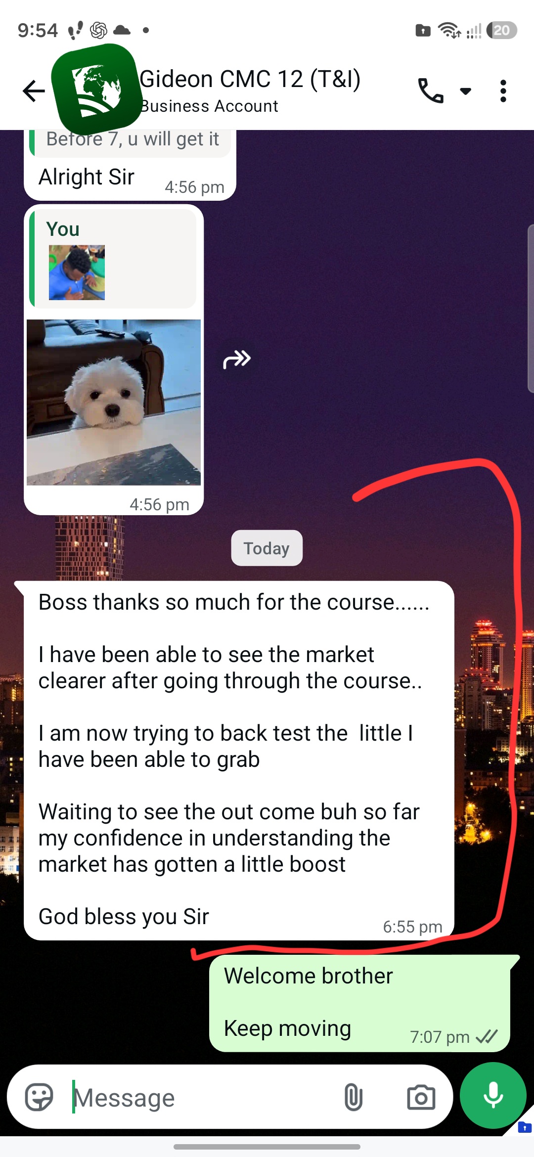 Customer testimonial screenshot 2