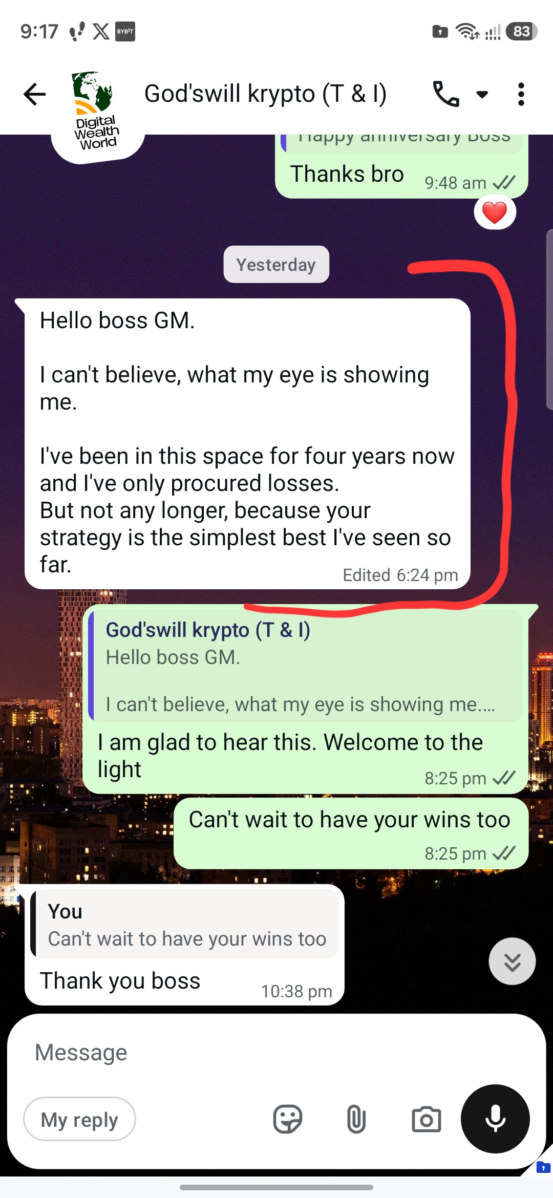 Pro Mastery Session student testimonial 1