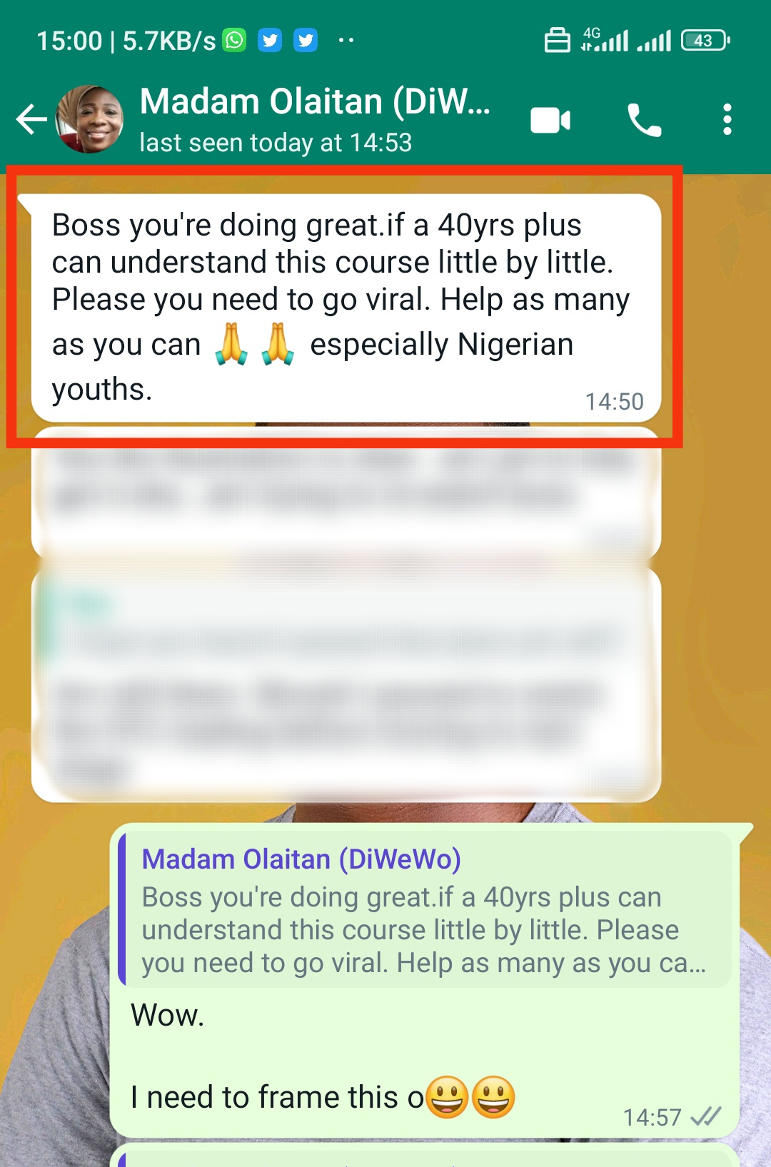 Beginner's 1-1 Mentorship student testimonial